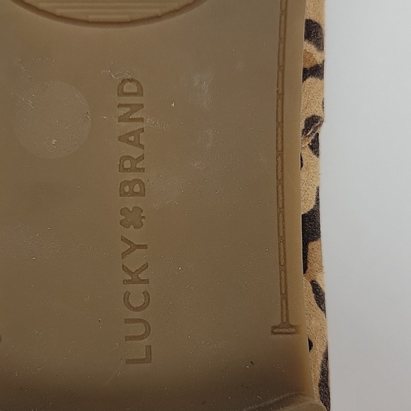 Lucky Brand Brogan 2 Leopard Print Leather Loafers Size 7.5 - Picture 12 of 14